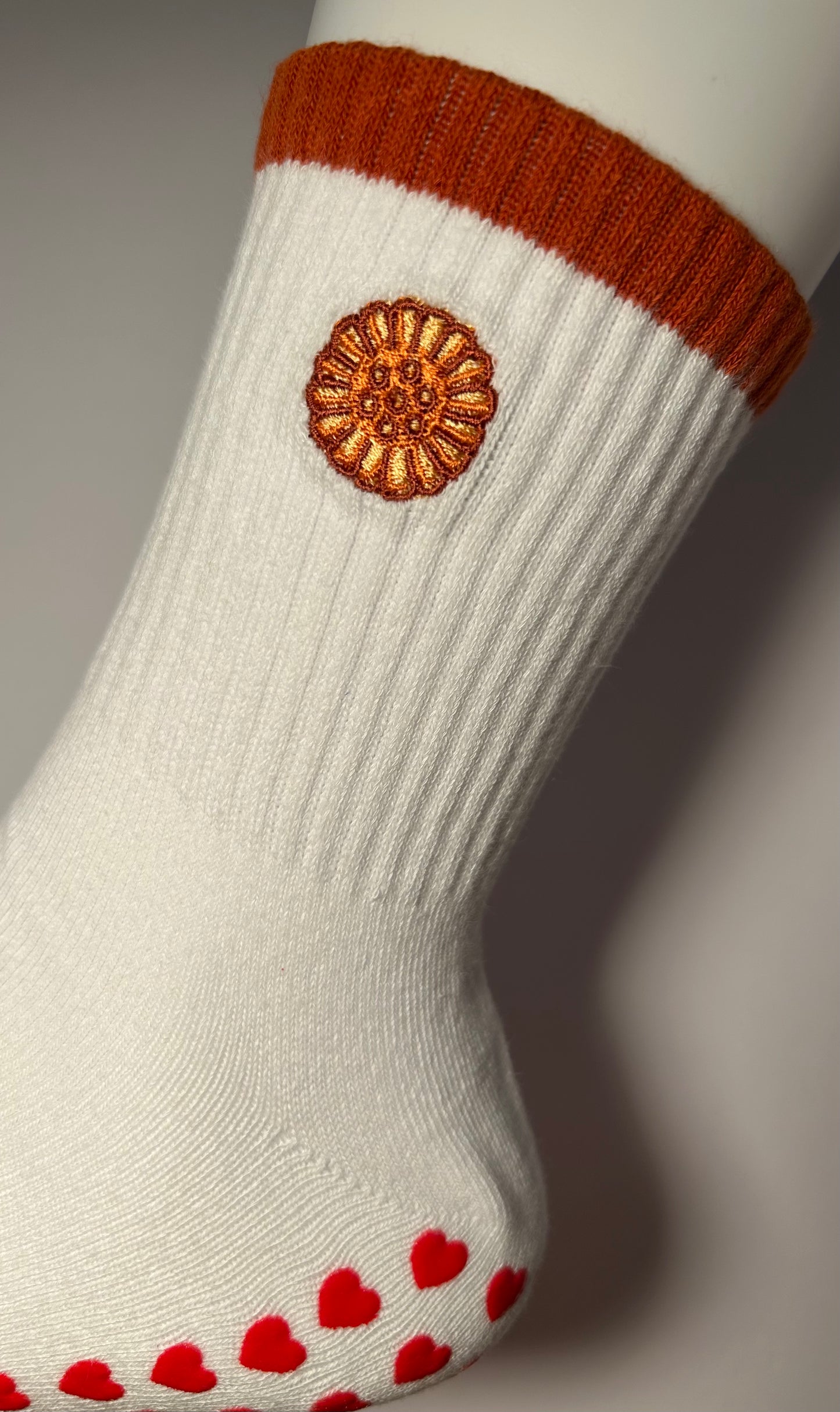 yakgwa (Korean honey cookie) grip socks