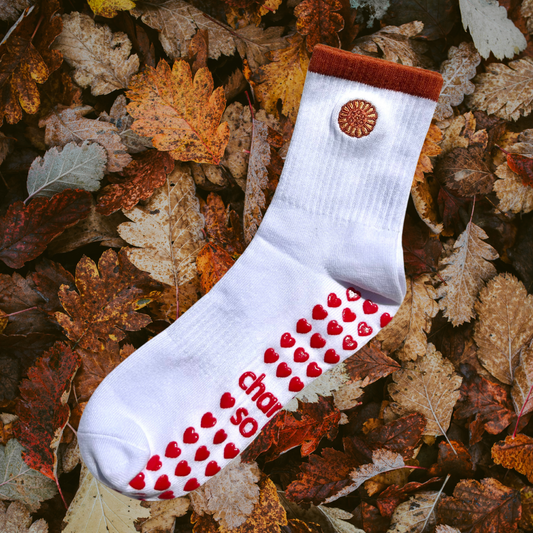 yakgwa (Korean honey cookie) grip socks
