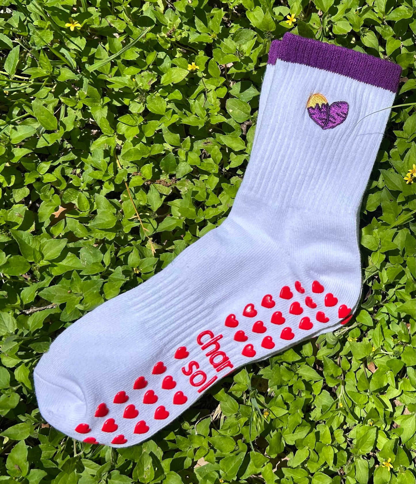 goguma (sweet potato) grip socks