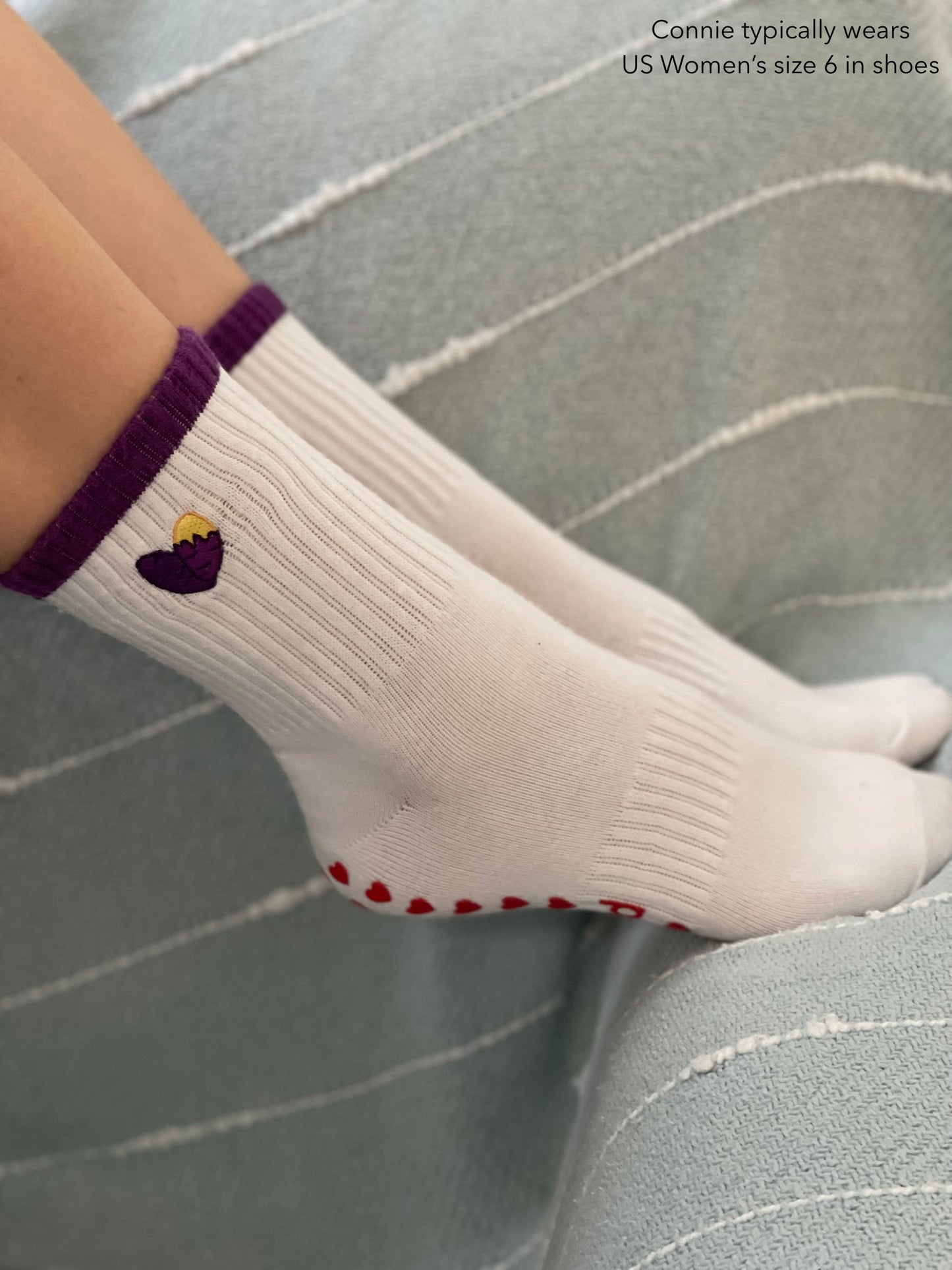 goguma (sweet potato) grip socks